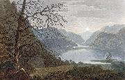 John William Edy Lake Tanum oil painting